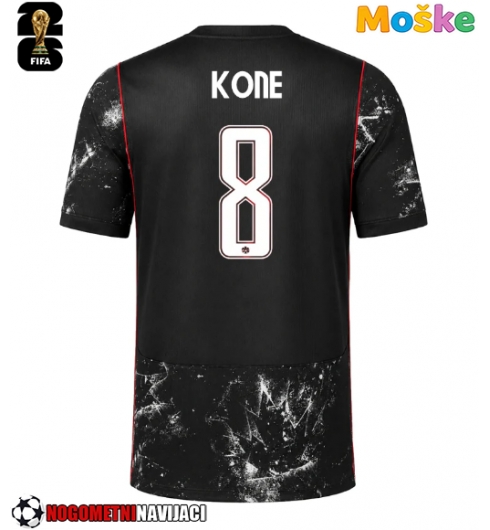 Moške Nogometnih dresov Kanada Ismael Kone #8 Gostujoči SP 2026 Kratki rokavi Moške Nogometnih dresov Kanada Ismael Kone #8 Gostujoči SP 2026 Kratki rokavi